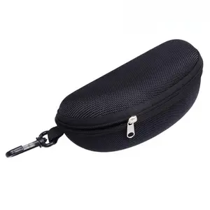 Portable Oxford Hard Shell Sunglasses Case, Zip Closure, Scratch & Drop Proof. EVA Material Durable with Clip, Lightweight for Travel & Outdoor. Sunglasses Holder Clip