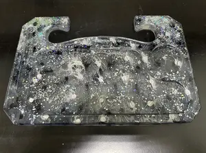 Luxury Custom Handmade Resin Car Steering Wheel Tray