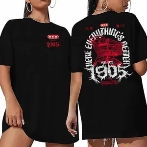 Vintage Metal Rock Since 1905 2 Side Tshirt, Rock Band Shirt, Gift For Man and Women, Cotton, Crewneck, Graphic Tee, Unisex