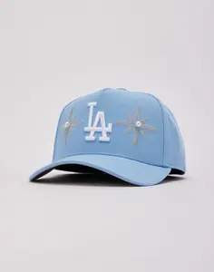 Mens Mitchell & Ness MLB Los Angeles Dodgers Star Stones Pro Pinch Snapback Hat