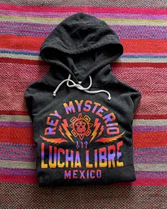 Rey Mysterio Lucha Libre Black PO Hoody