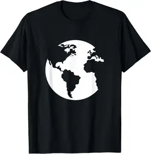 Earth Anniversary Planet Environmental Awareness Earth Day T-Shirt Pure Cotton Graphic Tees Menswear Top: Gifts for Men & Women