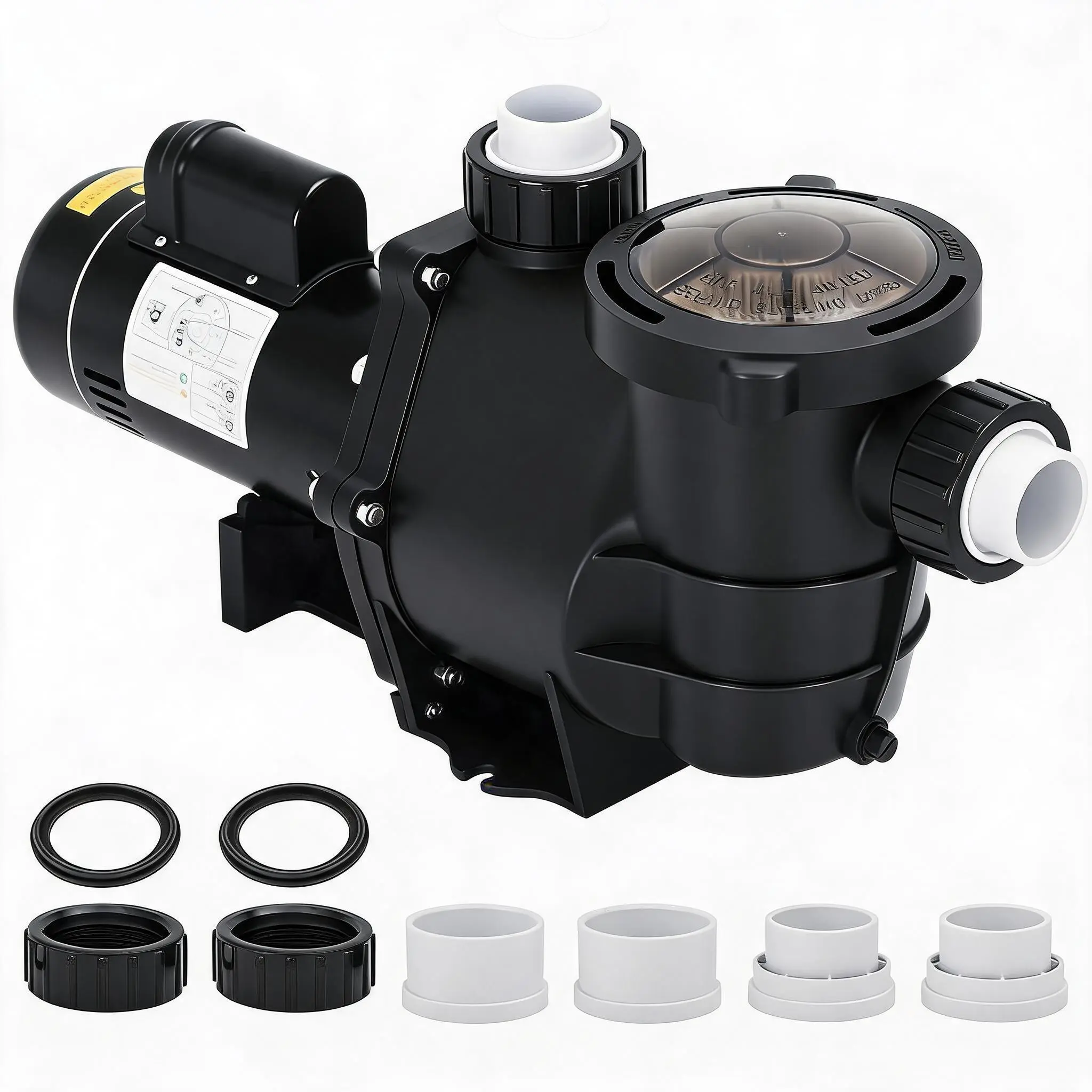 GARVEE 2HP / 2.5HP Pool Pump – 100 GPM High Flow Self-Priming Swimming Pool Pump with Large Filter Basket for Inground & Above Ground Pools, Spa & Hot Tub