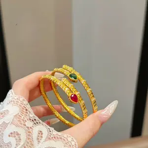 Luxury High-End Snake Ring Bracelet Set Elegant Rhinestone Bombshell Accessories Daily Gift Unique Design new jojo bows rich staccs jewelry g shock valentines gifts for gf free shipping only gifts for women men's valentine's gifts Earrings Set Glamour Set
