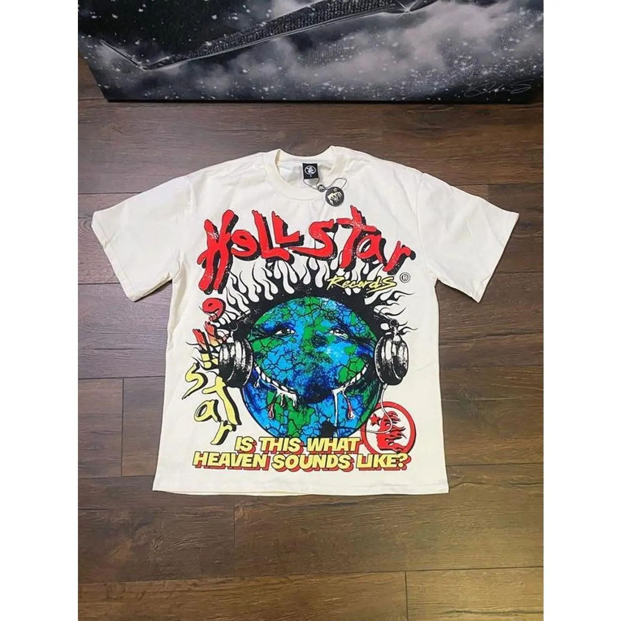 Hell-star Is This Heaven Sound Like Y2K Aesthetic T Shirt, Harajuku Tee, Goth Punk T-Shirt, Alternative Clothing, Y2k Graphic Shirt, Unisex Shirt, Cotton Shirt, Vintage Shirt, Crewneck Shirt, Streetwear, Oversized T-Shirt XHB