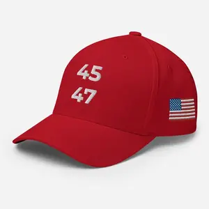 45 47 Dad Hat, 45 47 Baseball Cap, MAGA Embroidered Baseball Cap, USA Flag Embroidered, Make America Great Again Hat, Campaign Hat, Patriotic Conservative Trucker Hat trucker cap