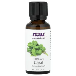 NOW Foods Essential Oils, Basil, 1 fl oz (30 ml)