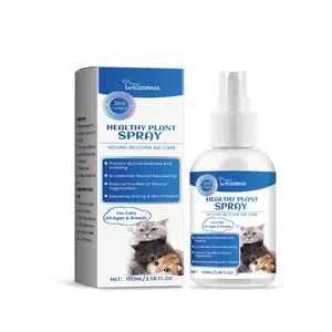 100ml Gentle Anti Itch Skin Relief Cat Spray Natural Cat Wound Healer Hot Spots Relief Dry Skin Repair Liquid For indoor Cats