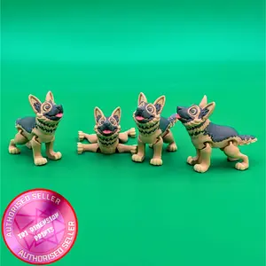 German Shepherd Dog Miniature Figurine - Collectible Decorative Figure for Home Decor and Ornaments