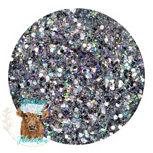 "Crushed Diamonds" Custom Mix / Polyester Glitter / Tumbler Glitter / Silver Glitter