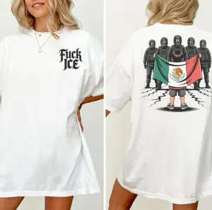 F4ck Ice Mexican Child Unisex Tee, Anti Ice Protest Shirt, Chinga La Migra Tee, Anti Trump FDT, Abolish Ice, No Human Is Illegal Tee, Full Sizes