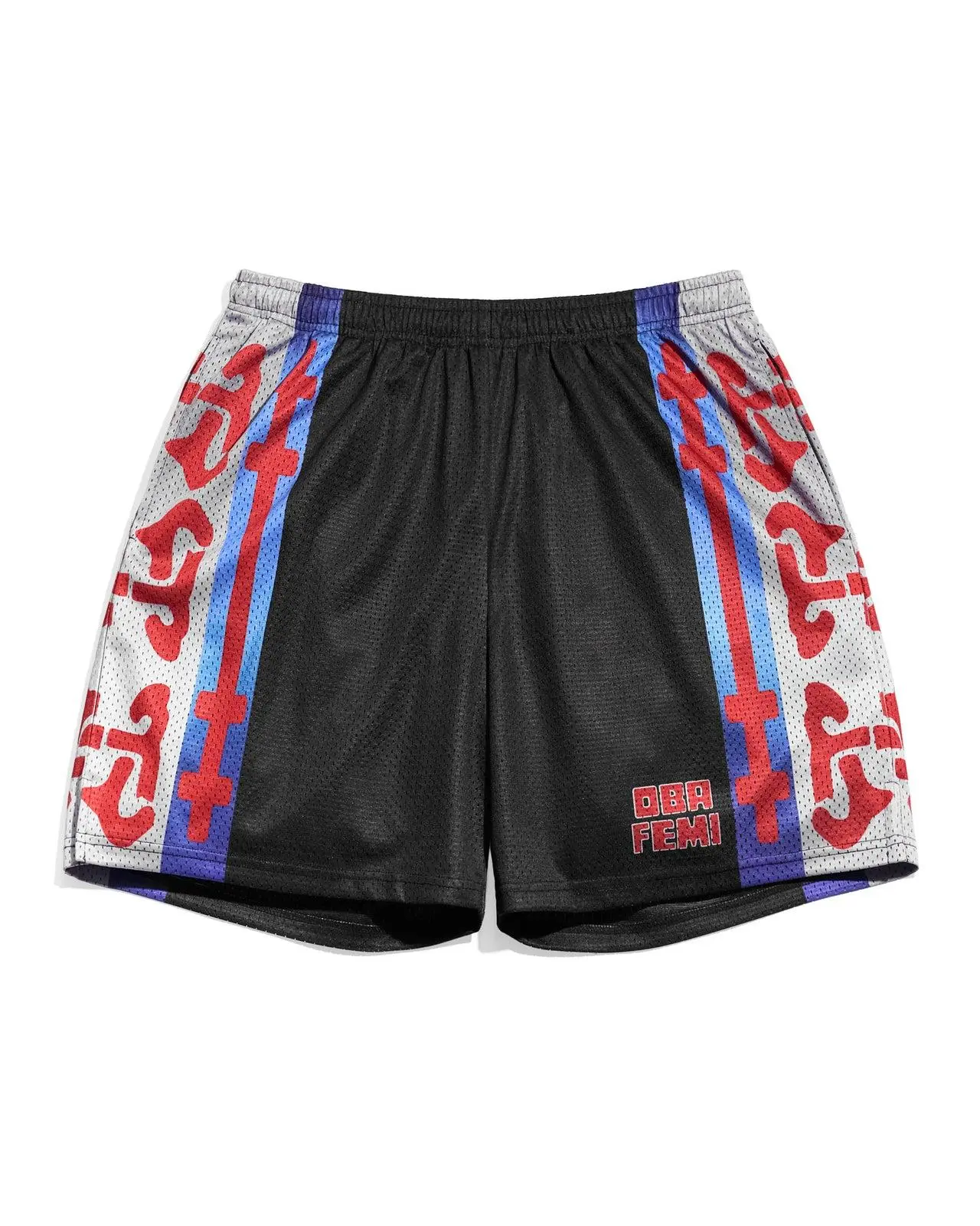 Oba Femi NXT No Mercy 2025 Retro Mesh Shorts – WWE Wrestling Athletic Shorts for Men | Officially Licensed Gym, Training & Streetwear Shorts | Lightweight Breathable Activewear for Everyday Wear