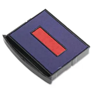 Consolidated Stamp Mfg.-Co. COS Replacement Pad- 2-Color Dater- Blue-Red