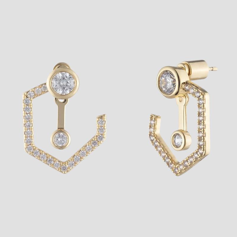 Spencer Front Hoop Earrings