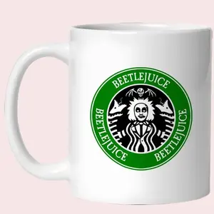 Starbeetle Starbies Beetle Juice 11 oz Reusable Washable Ceramic Mug - Kitchenware Drinkware Reuse Cup