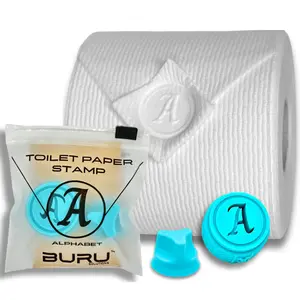 BURU SOLUTIONS Toilet Paper Stamp Alphabet (Letter A) - Elevate you Bathroom Decor!