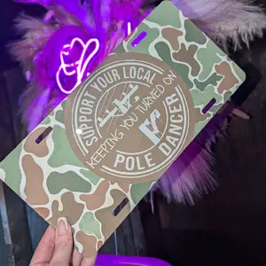 lineman license plate tag