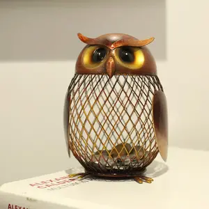 Handmade Owl Coin Bank, Medium Savings Jar for Girls and Boys, Practical Gift for Birthday, Easter, Christmas, Moving, Classmate Gifts
