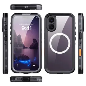 Waterproof protective case, air shockproof cover, screen protector, anti-freezing -20° protective case, dust-proof protective case, suitable for iPhone 17/iPhone 17 Pro/iPhone 17 Pro Max/iPhone 17 AIR