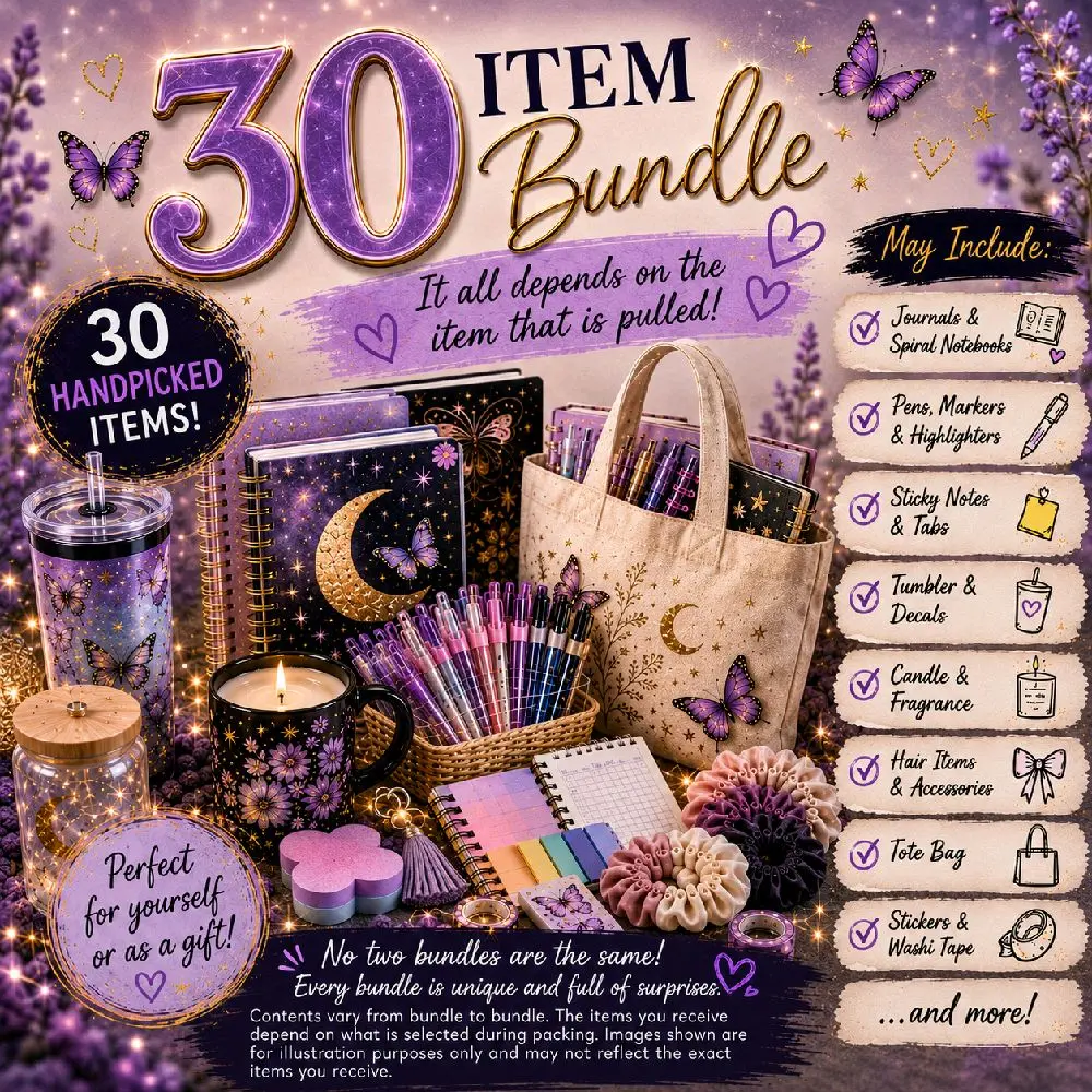 30-Piece Curated Office Presentation Capsule Item Set, Organizing Box with Easy Portability for Learning, Creative Gift for Office Supplies Needs