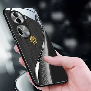 Dragon Travels the World for OPPO Reno 10x Zoom,Reno Ace,Reno10 Pro+,Reno11,F25 Pro,Reno11 Pro,Reno12,Reno 12F,F27,Reno12 Pro,Reno 13,Reno 13 Pro,Reno 13F,Reno2,Reno2 Z,Find X2 Lite,K7,Reno3 Hard Case Glass texture light luxury new styles Phone Case