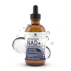 Dr. Robaina Liposomal NAD+ Resveratrol Liquid Drops - 400mg NAD+ Berry Flavor (4 fl oz)