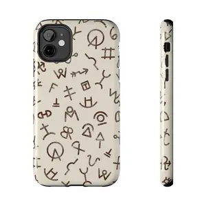Cattle Brands phone case Alchemy Symbols Occult Ranch Phone Case for iPhone 13 14 15 16 17promax and Samsung S26 S25.Branding Case Neutral Tones Western Case Cowboy Phone Case Farm Gift Ranch