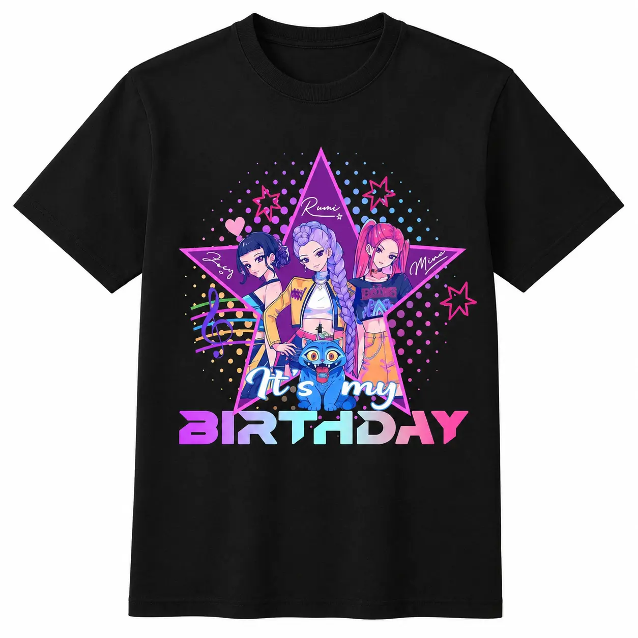 women's t shirt Short-Sleeve Birthday Girl T-Shirt, Kpop Birthday Crew Top