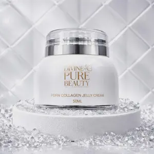 Divine Pure Beauty PDRN Collagen Jelly Cream - Lightweight Body Care Moisturizer for Collagen Deep Hydration, Firming, Rejuvenating Skin, Smoothing, Radiance