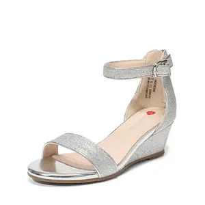 DREAM PAIRS Girls Wedge Sandals Flatform Open Toe Summer Platform Sandals Flower Wedding Party for Little Kid/Big Kid