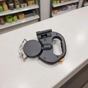 Adjustable Retractable Dog Leash for Small to Medium Breeds Versatile 2-in-1 Towing Rope & Pet Walker for Outdoor Adventures & Training swivel head Double Leash with Self-Shrinking Feature Waterproof Raised Dog Leash with Lock Dog Dual non-slip