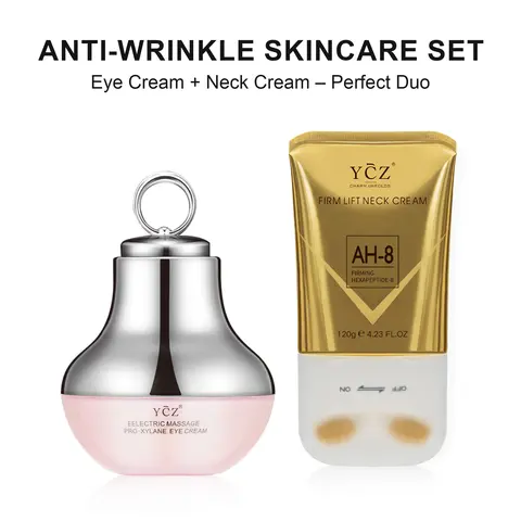 YCZ Multi-Pack Adult Skincare Kit - Neck & Eye Care Anti Aging Cream with Eye Formula, Fine Line Smoothing, Hydrate Boost, Glowing Skin Treatment, Gifts for Women, All Skin Types, Contains Neither Harsh Additives