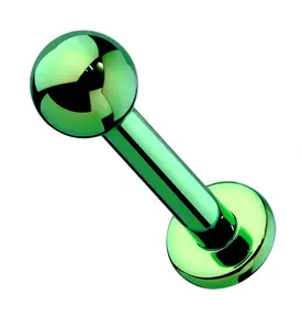16G Green PVD Titanium Labret
