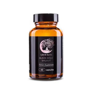 Black Gold Shilajit - Pure Mumijo - 60 Capsules - Mumio - Salajjet - Authentic Altai Shilajit - Mumijo Supplement Fitness Dietary Mineral Natural