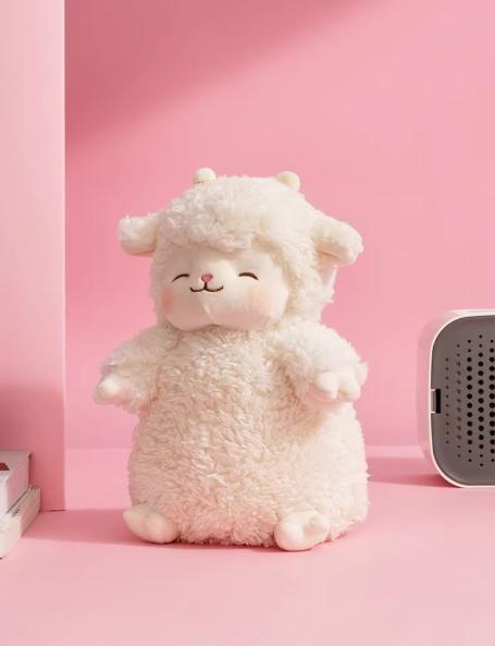 MINISO Sheep Plush Doll - Super Soft Cute Lamb Stuffed Toy for Home Decor Gift