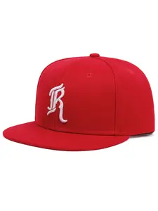2025 Simple and Personalized New Flat Edge Hat JR Embroidery Men's Fashion Street Hip Hop Hat Street Dance Pop Skateboard Hat Women's Outdoor Cycling Mountain Climbing Sports Sunshade Hat Daily Leisure Commuting Decoration Adjustable Baseball Hat