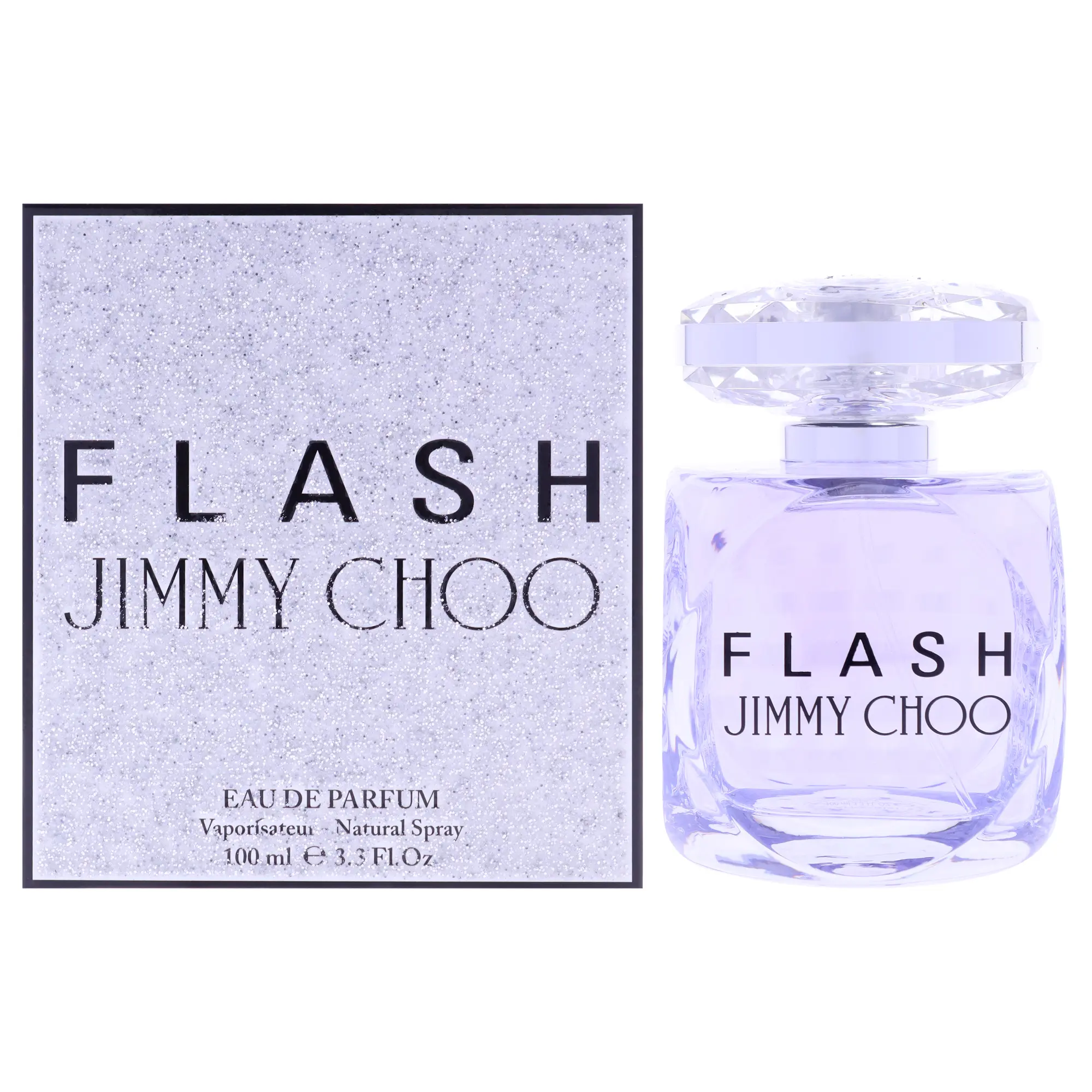 Jimmy Choo Flash Refined Long-Lasting EDP Spray for Women, 3.3 fl oz (3 to 3.9 fl oz Range), Single Bottle