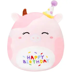 Title: Birthday Cow Squish mallow Plush.