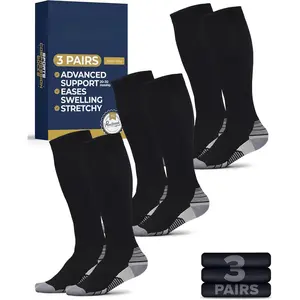3 Pairs Compression Socks Men 20-30 mmhg - Men's Compression Socks, Medical : Clothing, Shoes & Jewelry