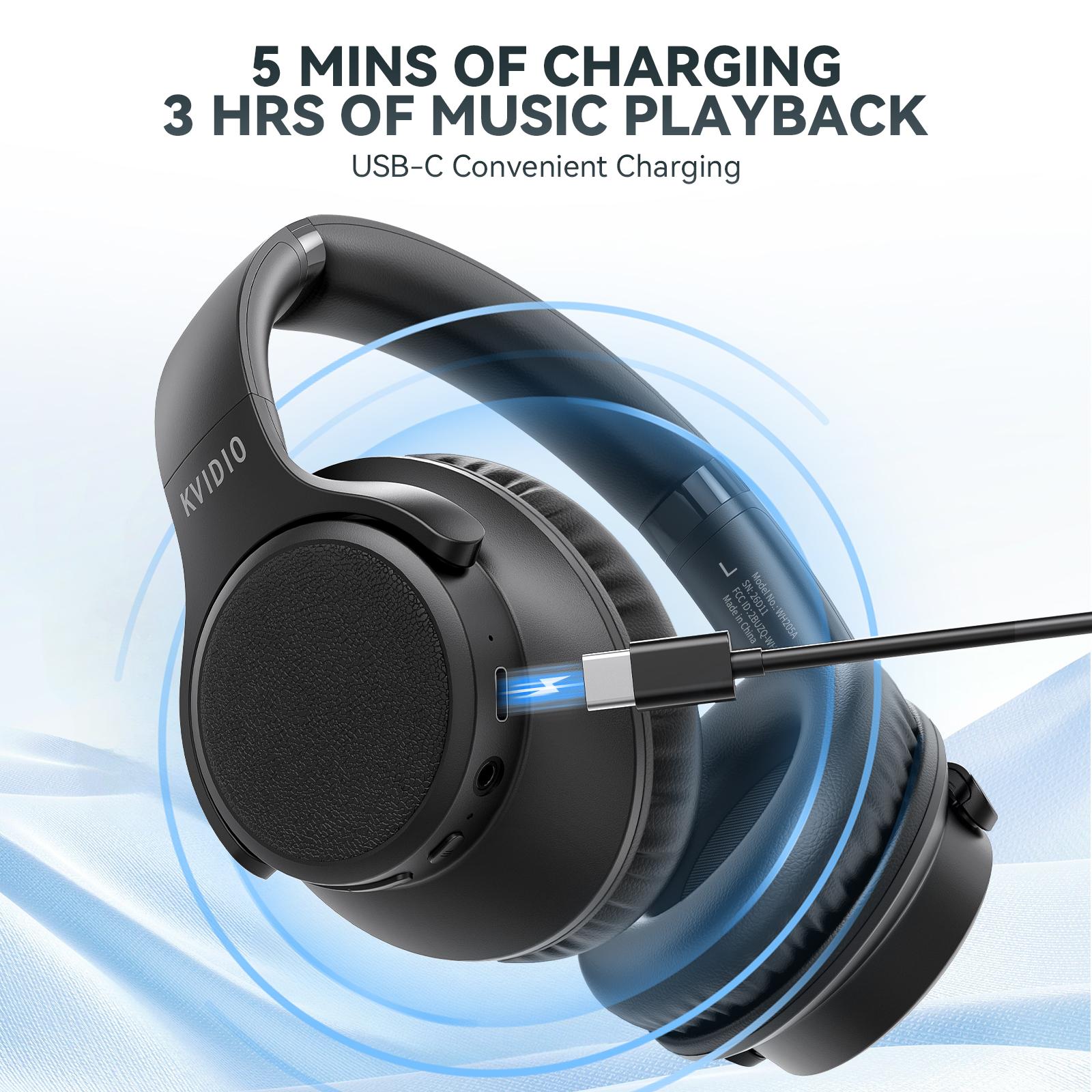 #TikTokShopBackToSchool  Bluetooth Headphones Wireless Over Ear, Up to 65 Hours Playtime, Hi-Fi Stereo Audio, Lightweight Foldable Design with Mic