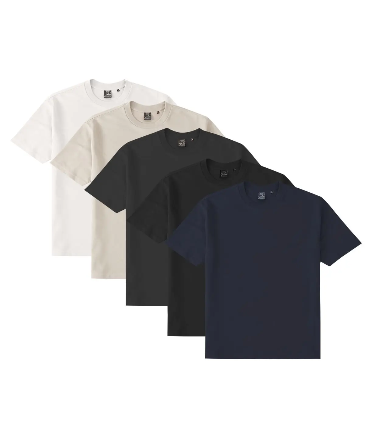 Axism Men's Premium Cotton T-Shirt Crew Neck Short Sleeve Oversized Fit Dri-Ease Wrinkle-Free Moisture Wicking Casual Day Top Tshirt Polyester Fitted Streetwear Menswear Tropic Tropical
