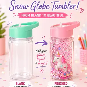 custom snowglobe cup 10oz