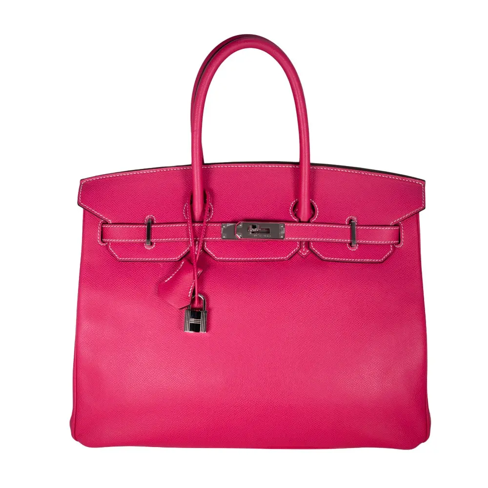 Pre-owned HERMÈS Epsom Tote bags Birkin 35 Rose Tyrien