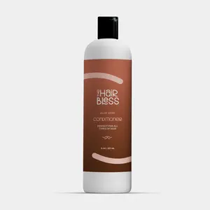 The Hair Bless Aloe Vera Conditioner - Moisturizing & Nourishing Formula for All Hair Types - Gentle Cleanser for Hydration & Shine - 8 oz Bottle