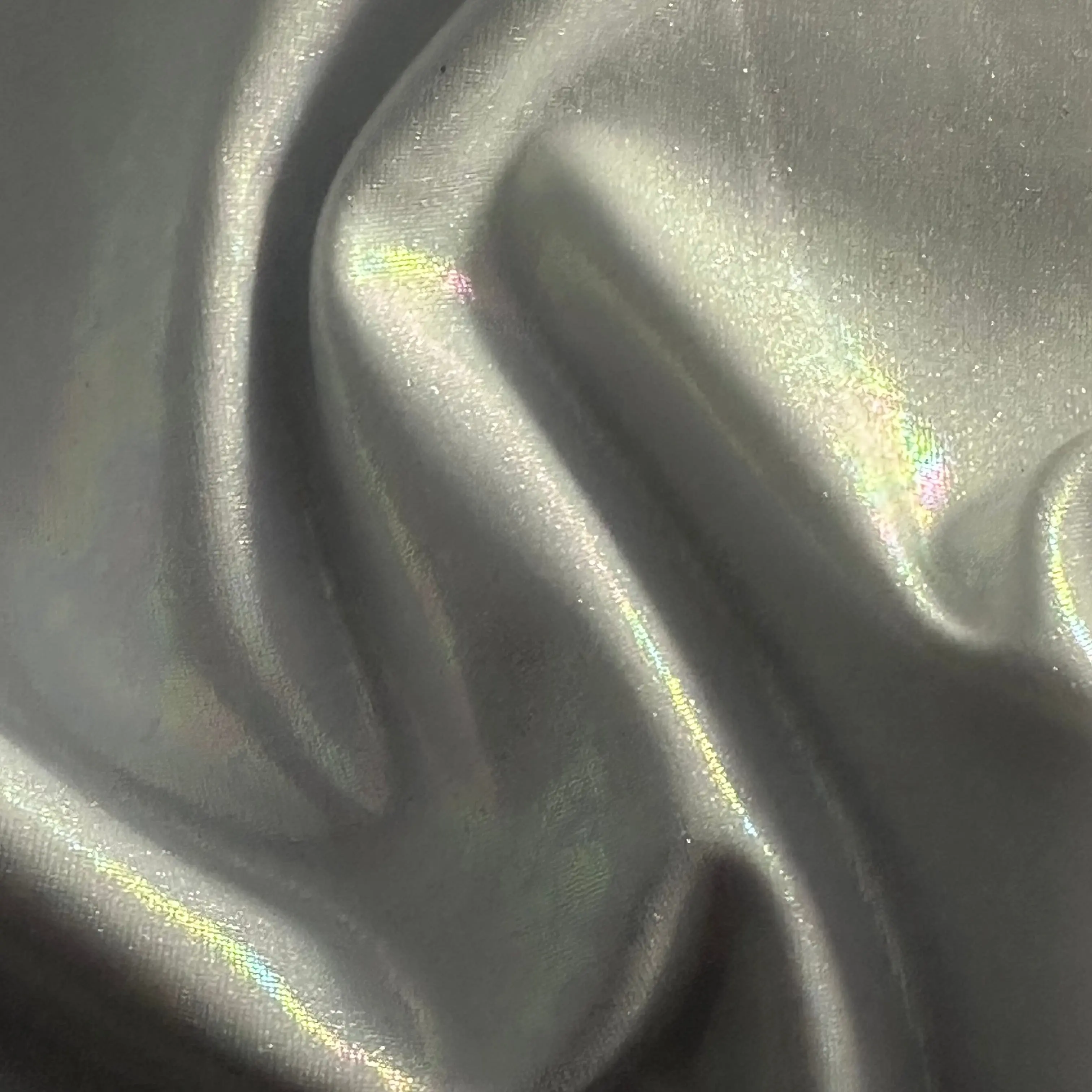 Radiant Rainbow Foil Stretch Fabric - 2-Way Single Span Luxe Spandex Dressmaking Material for Leggings, Swimwear, Attire | Spandex Palace, Party, Cosplay, Dances, 2-Way Stretch, 8% Spandex