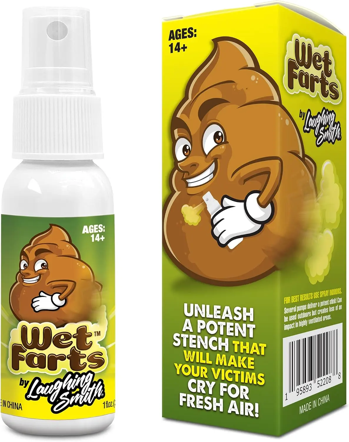 Wet Farts - Potent Stink Spray - Extra Strong Stink - Hilarious Gag Gifts & Pranks for Adults or Kids - Prank Stink Stuff - Non Toxic - Smells Like Really 'Bad' Gas