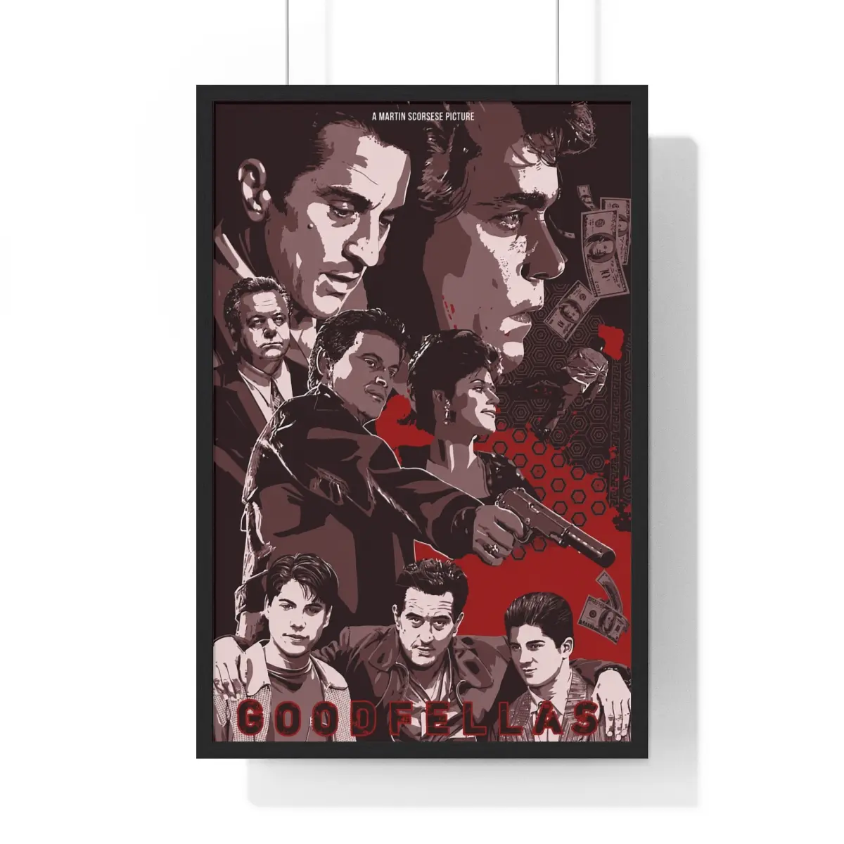 [No Frame] Goodfellas Movie Poster, Classic Crime Film Wall Art Print, Vintage Mafia Cinema Decor, Retro Gangster Movie Poster, Home Theater Man Cave Gift