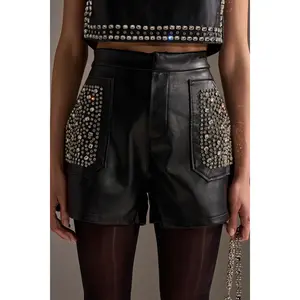 DANCE THE NIGHT AWAY FAUX LEATHER SHORT