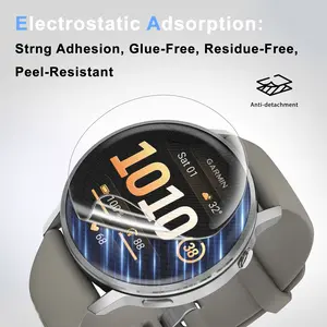 6-Pack Screen Protector for Garmin Venu 4 41/45mm, High Clarity Soft Film, Touch Sensitive, Anti Scratch, Bubble Free, Flexible Screen Protector