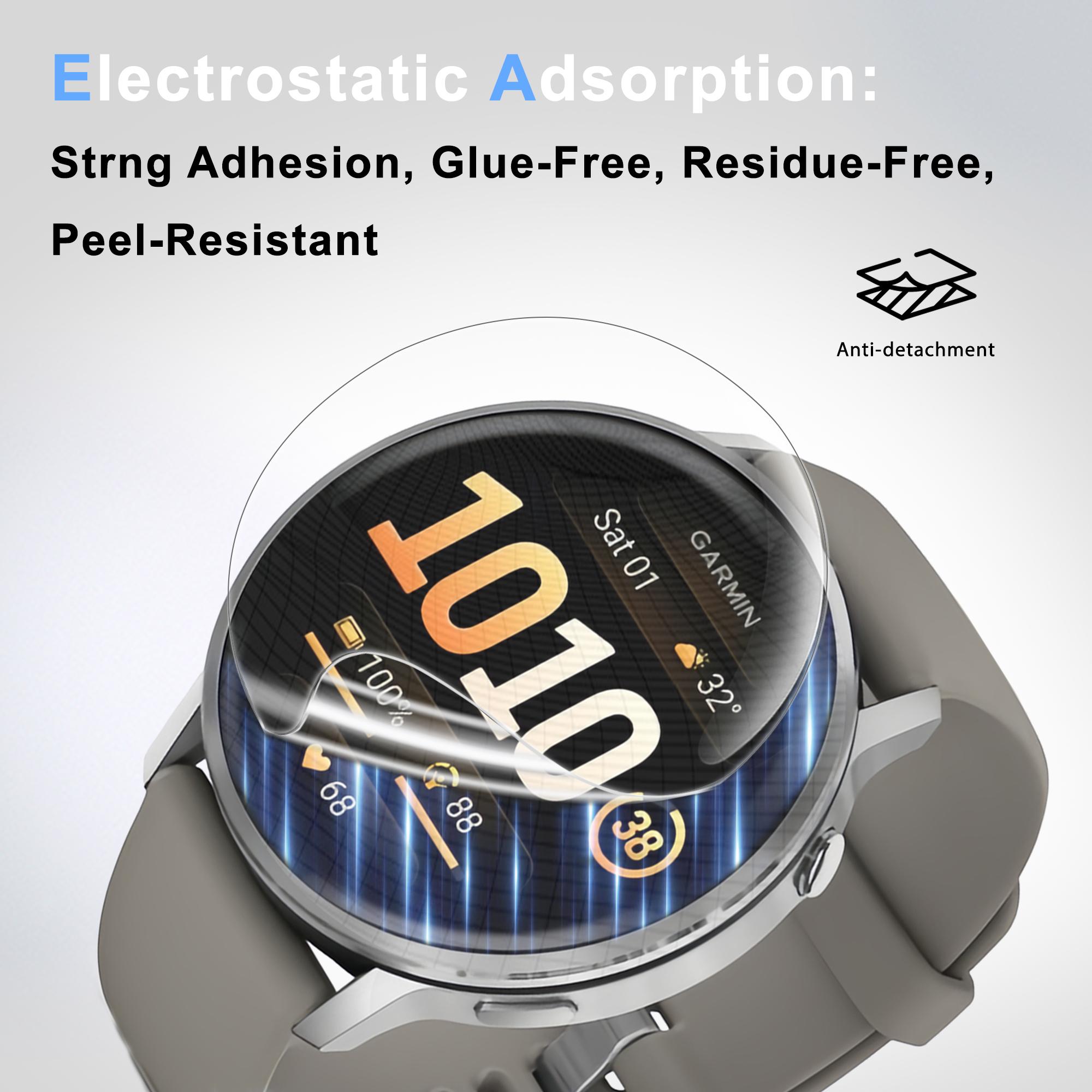 6-Pack Screen Protector for Garmin Venu 4 41/45mm, High Clarity Soft Film, Touch Sensitive, Anti Scratch, Bubble Free, Flexible Screen Protector